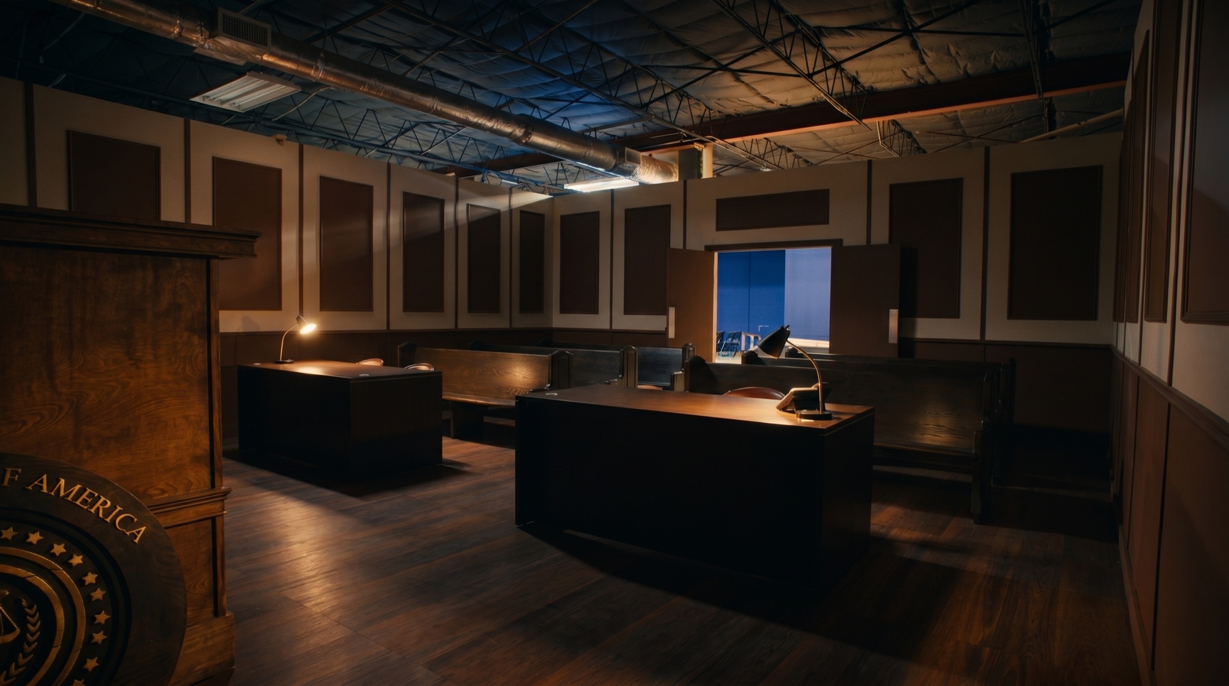ATL Film Studios Courtroom Set